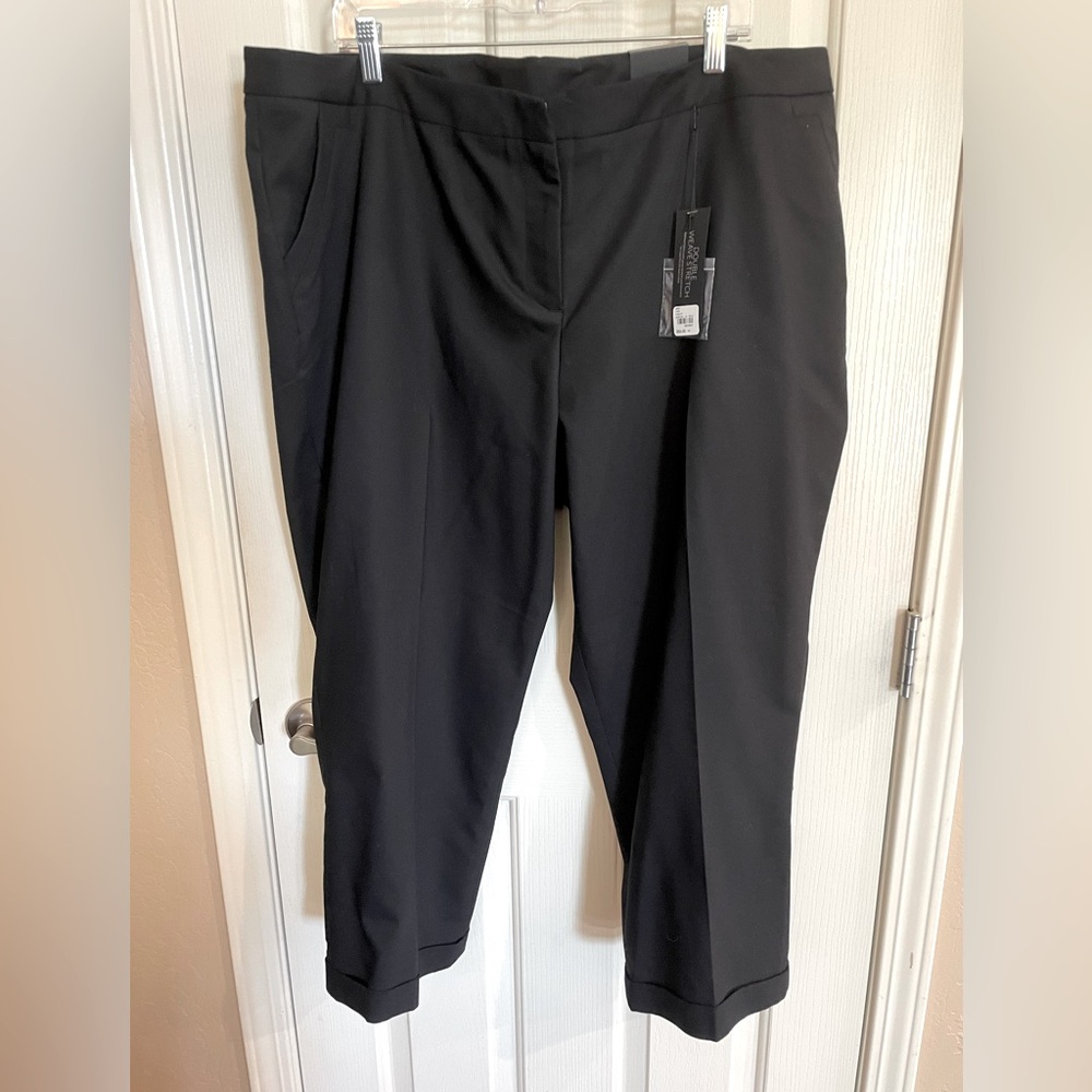 NWT Lane Bryant The Lena Crop Pant Black 22